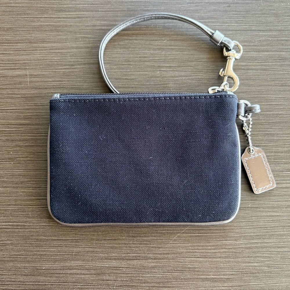 Coach Poppy Crystal Heart Wristlet (Blue/Silver) Limited Edition - Picture 5 of 11
